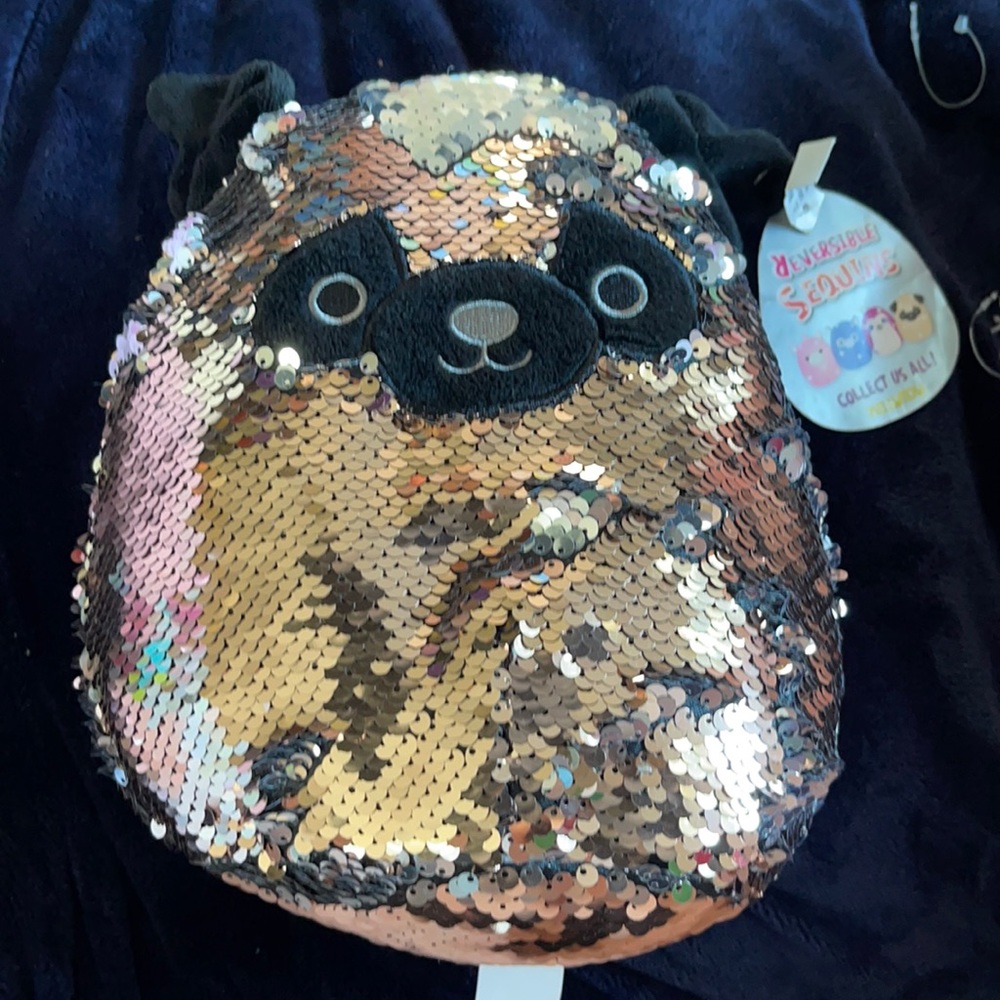 SQUISHMALLOW - Reversible Sequin Pug - 8” - BNWT